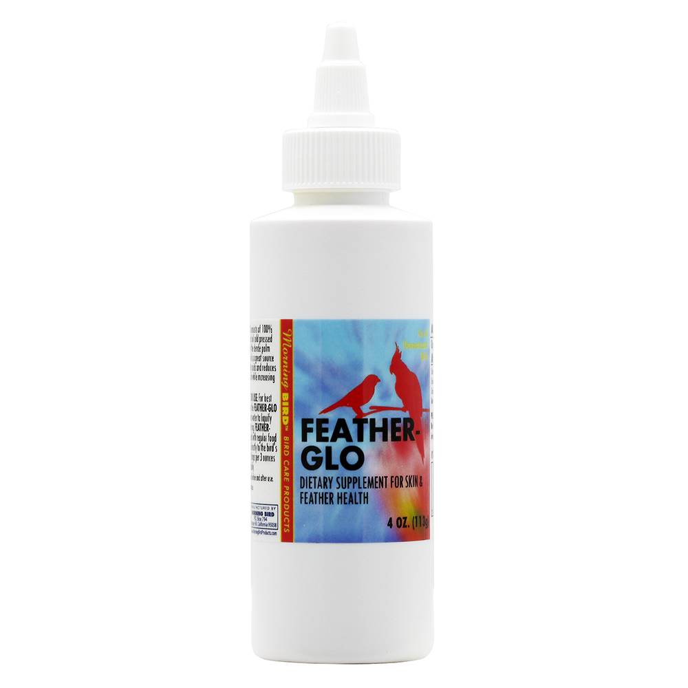 Morning Bird Feather-Glo Red Dende Palm Oil 4oz for Birds