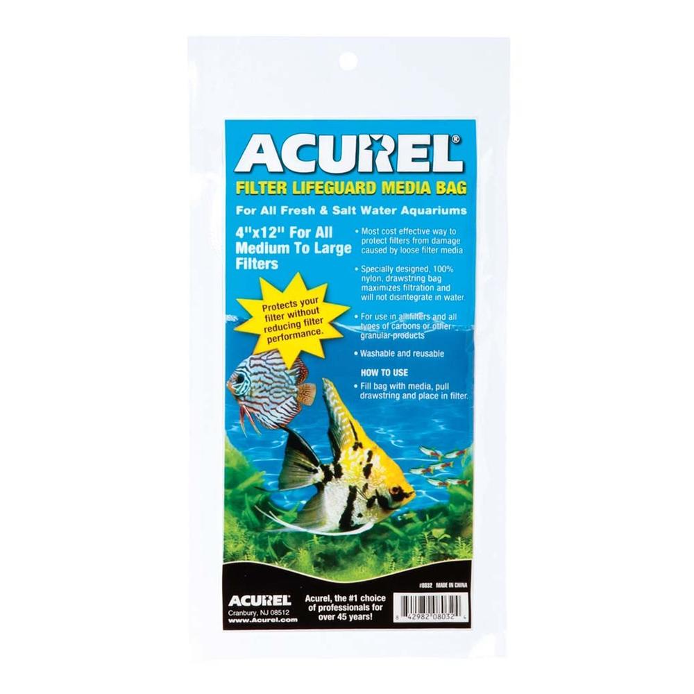 Acurel Mesh Aquarium Filter Saver Bag Medium 4 x 12-inch
