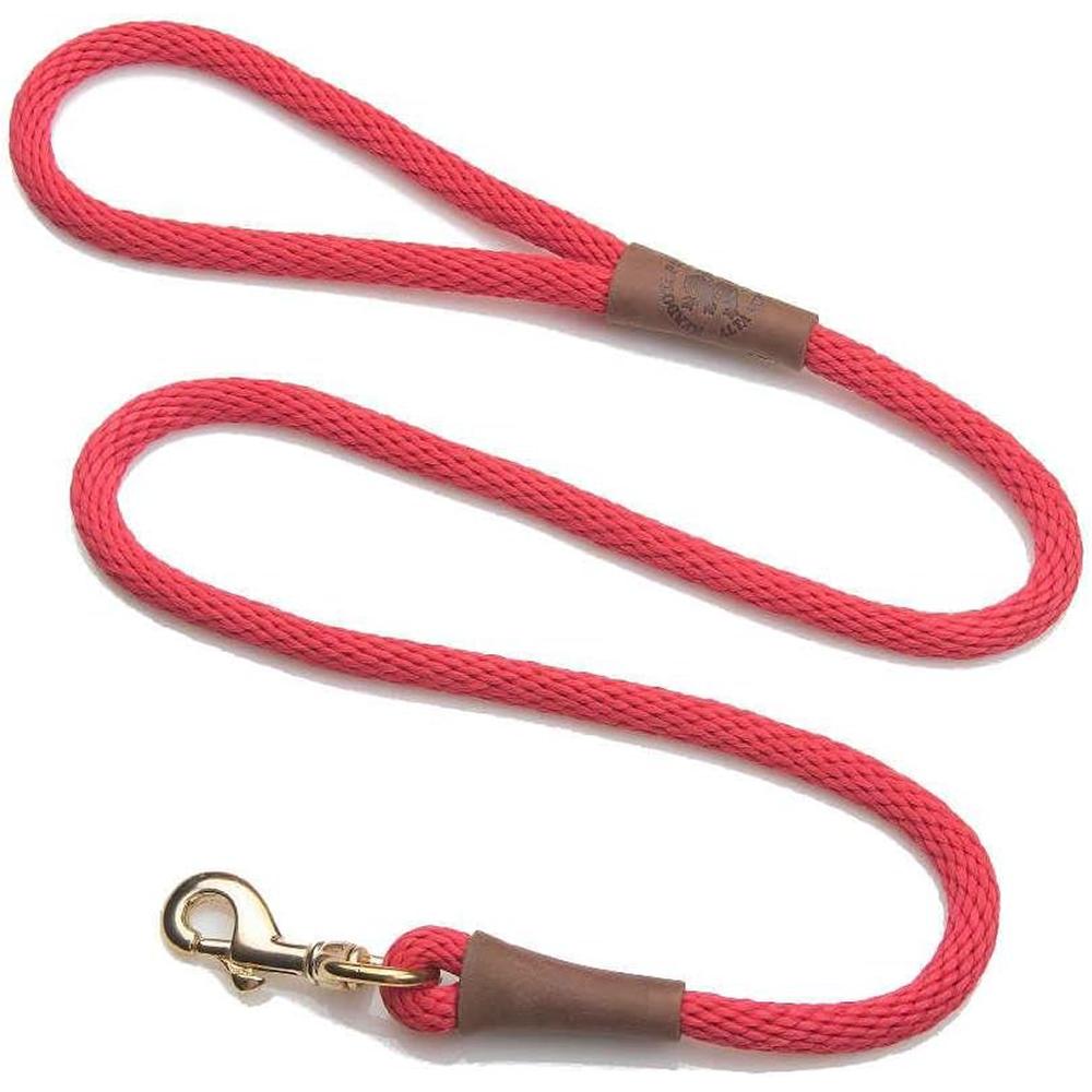 Mendota Large Red Snap Lead Dog Leash 6ft. 