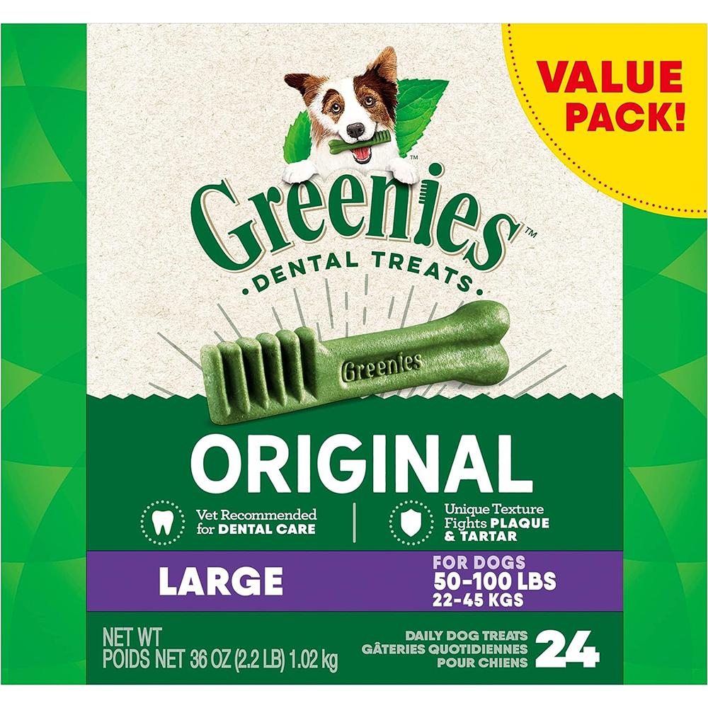 Greenies Large Size Dog Dental Treat 24 Pack