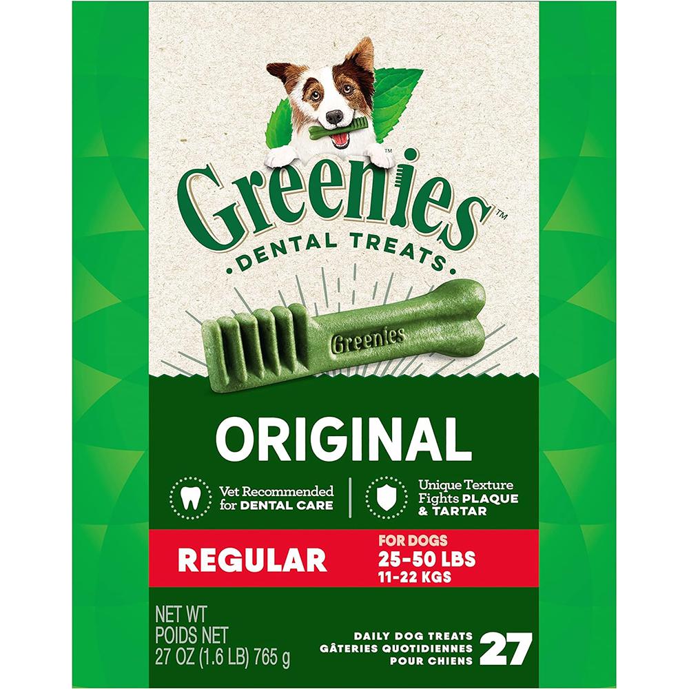Greenies Regular Size Dog Dental Treat 27 Pack