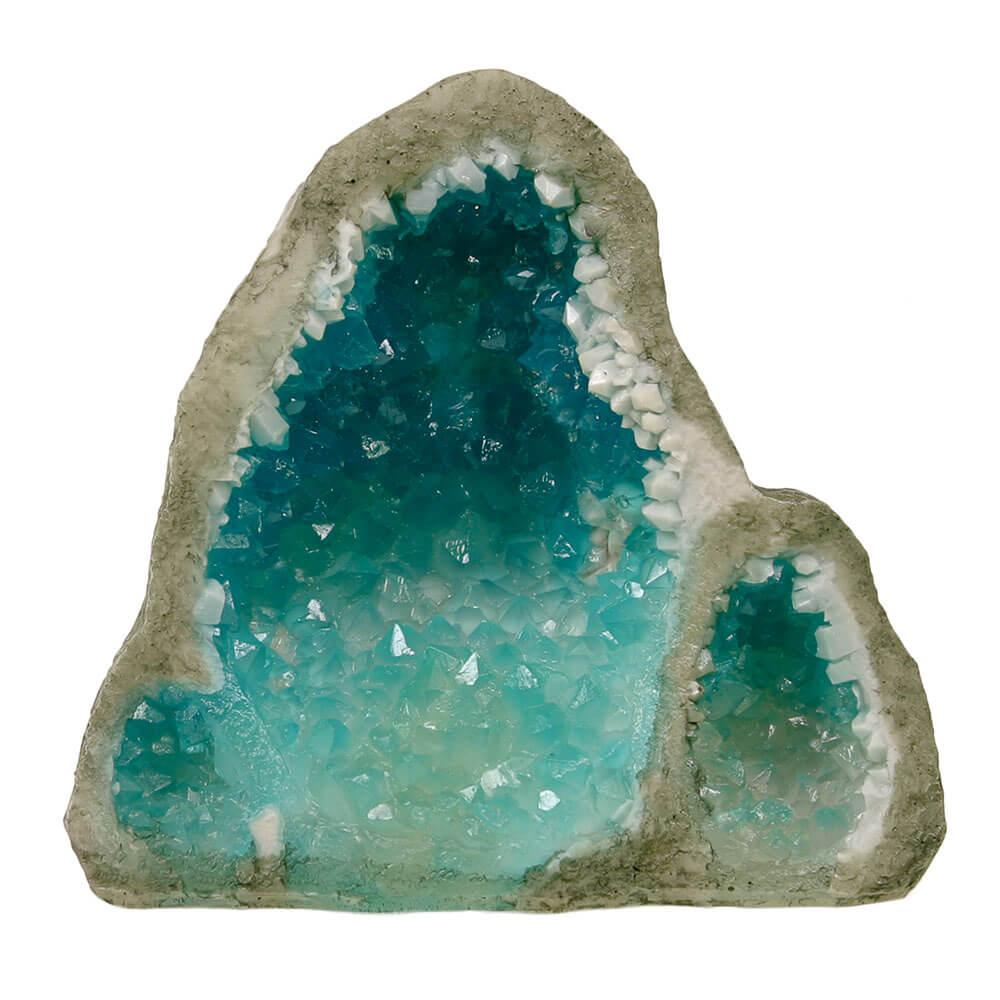 Exotic Environments Glow Geode Tall Blue Aquarium Ornament