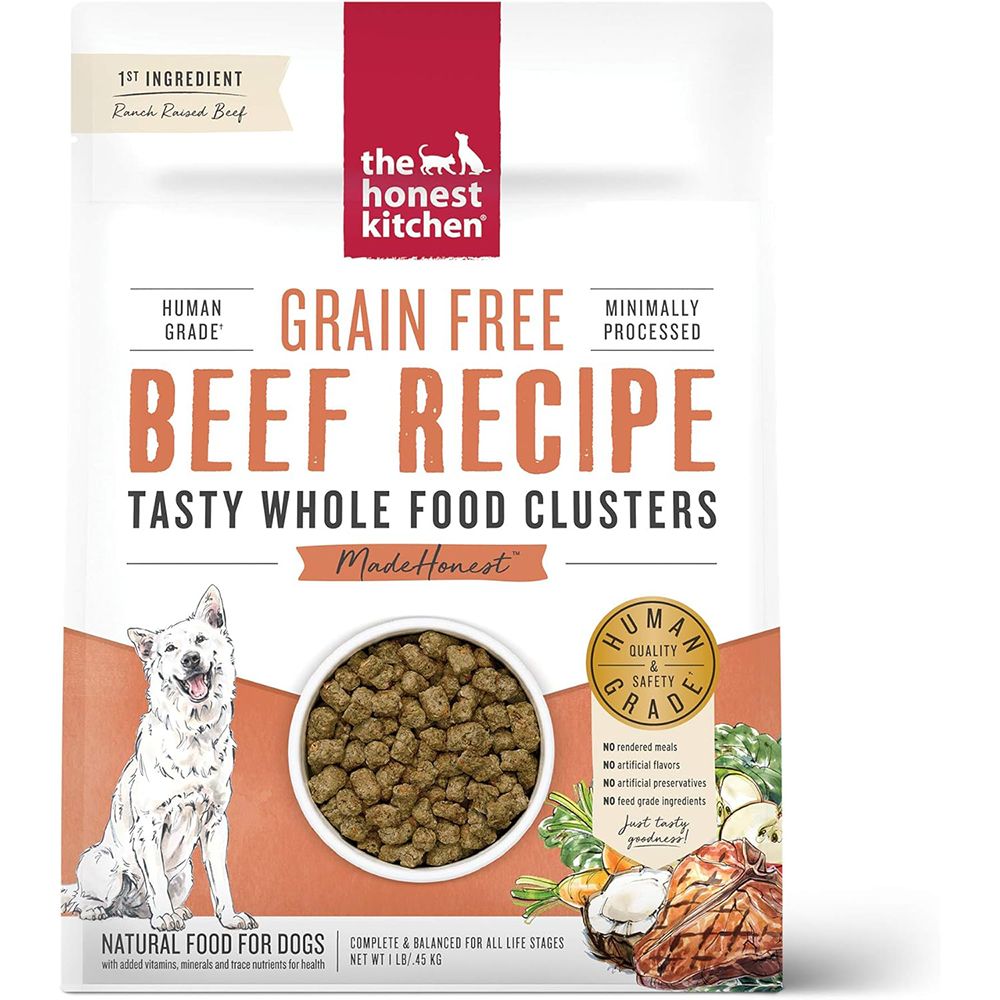 Honest Kitchen Clusters Dog Food Beef 1lb