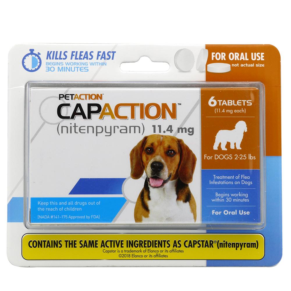 CapAction Oral Flea Treatment for Dogs Under 25Lbs.