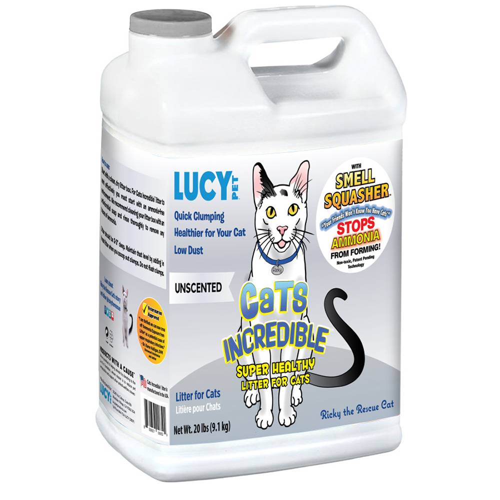 Lucy Pet Products Unscented Klumping Cat Litter 20lb