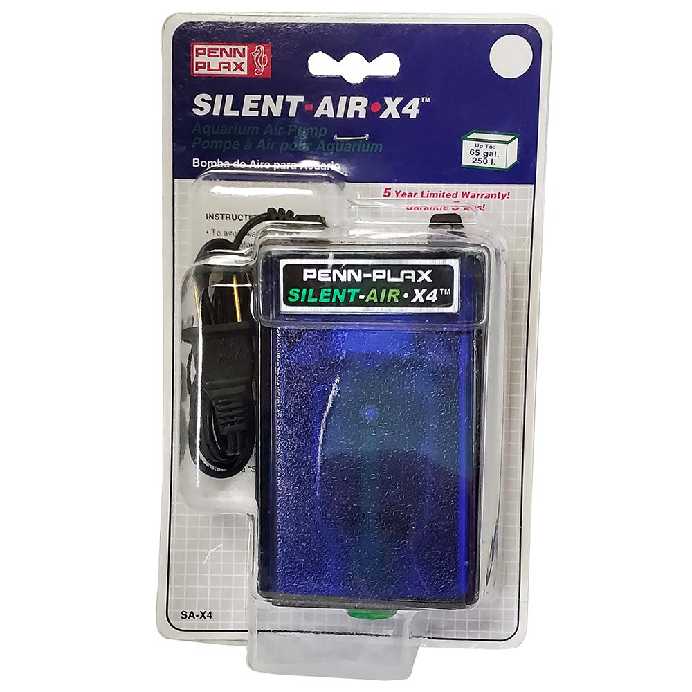 Penn Plax Aquarium Silent Air X4 Air Pump for Aquariums