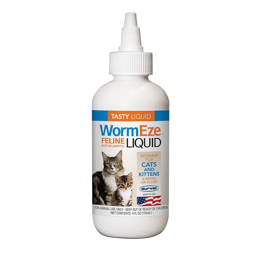 WormEze Cat and Kitten Roundworm Wormer 4oz