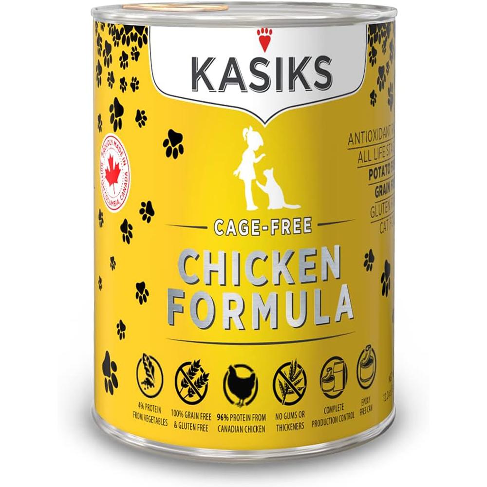 Kasiks Cat Chicken Food 12.2oz can case