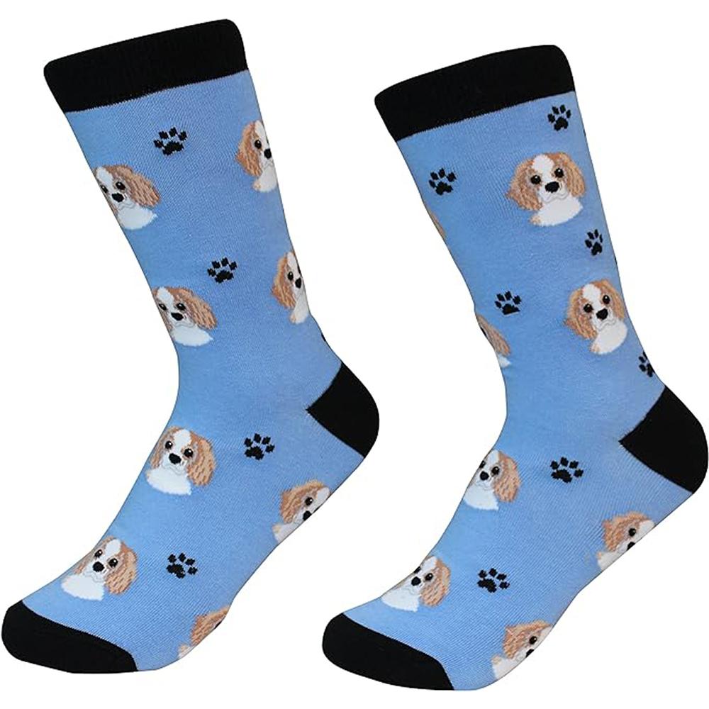 Unisex Cavalier King Charles Spaniel Dog Socks