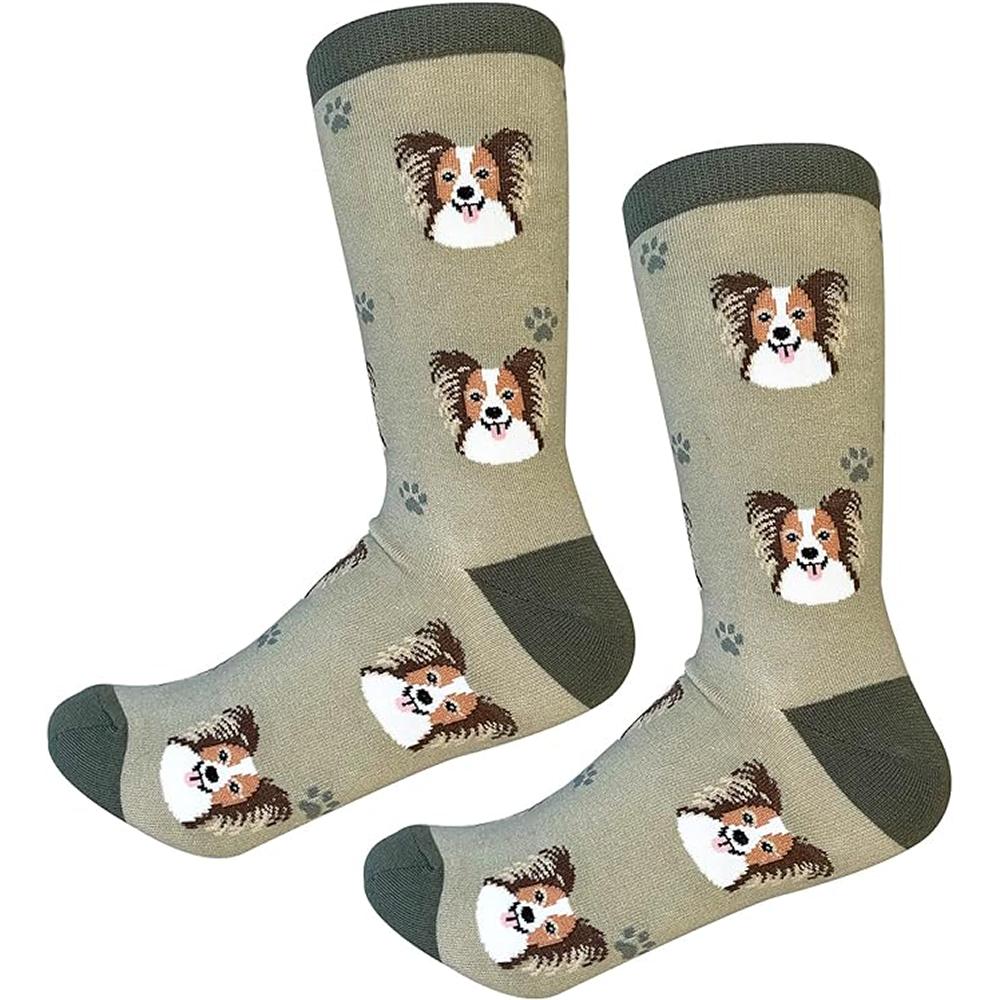 Unisex Papillon Dog Socks