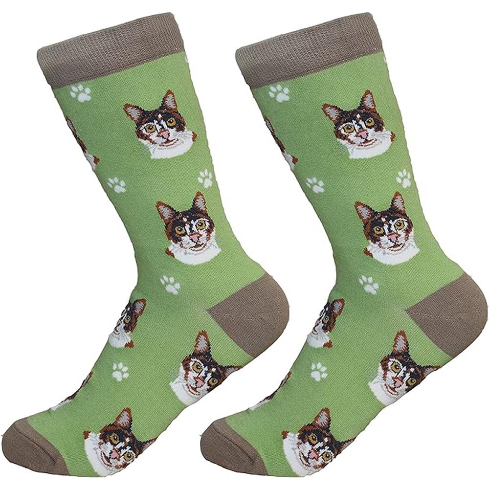Unisex Calico Cat Socks