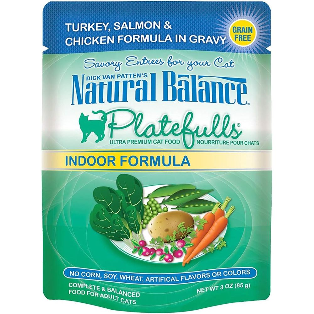 Platefulls Indoor Turkey, Salmon, Chicken 3 oz case of 24