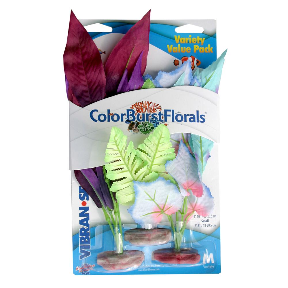 Colorburst Assortment V Medium Silk Aquarium Plant 3 Pack