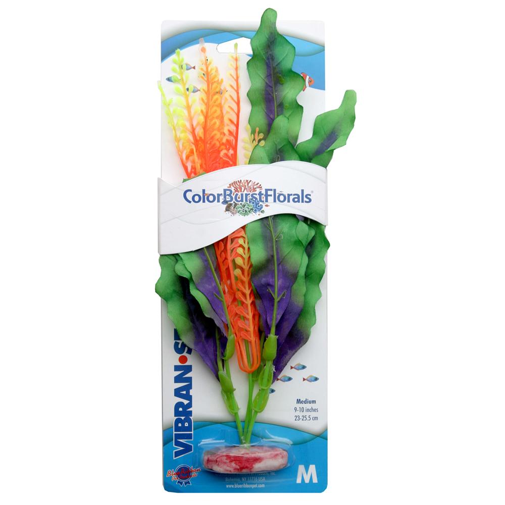 Colorburst Waffle Leaf Medium Silk Aquarium Plant