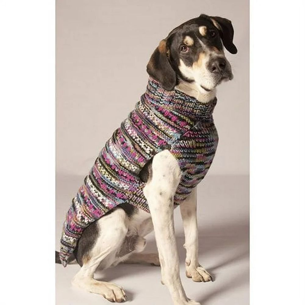 Handmade Dog Sweater Wool Purple Woodstock Large