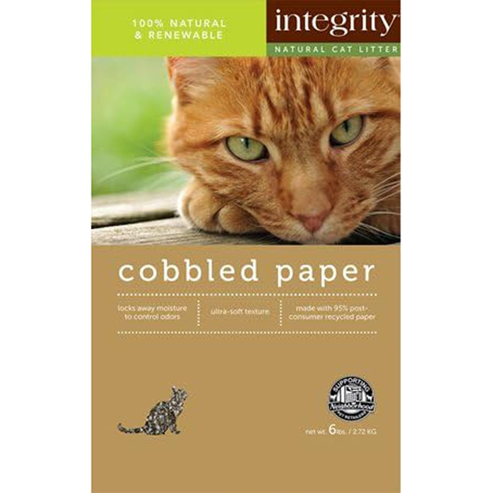 Integrity Cobble Paper Cat Litter 12 Lb.