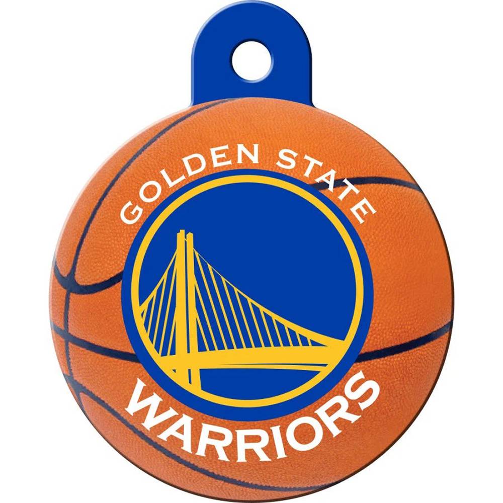 Engraved ID Tag Large Circle Golden State Warriors