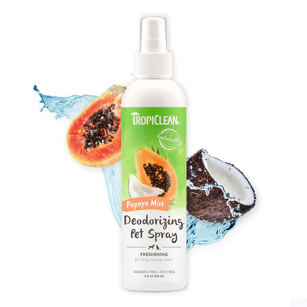 TropiClean Dog Papaya Deodorizing Spray 8oz