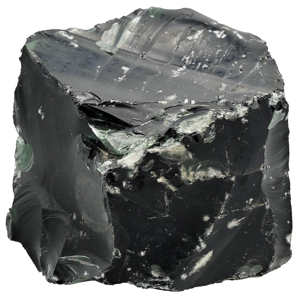 Rock Black Glass per Lb.