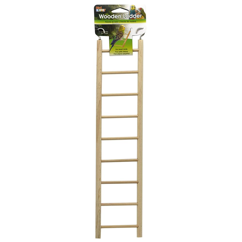 Bird Life 9 Step Wooden Bird Ladder