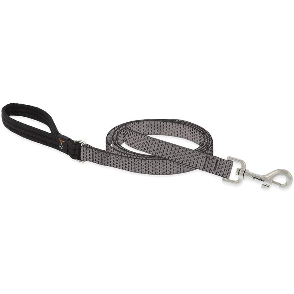 Lupine Nylon Dog Leash 6-foot x 3/4-inch Granite