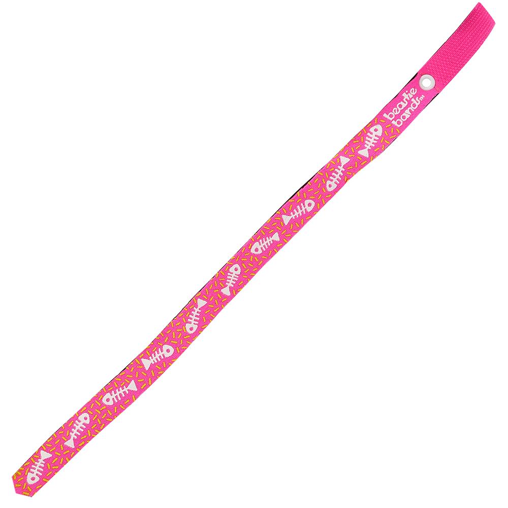 Beastie Band Cat Collar Fish and Bones (Pink)