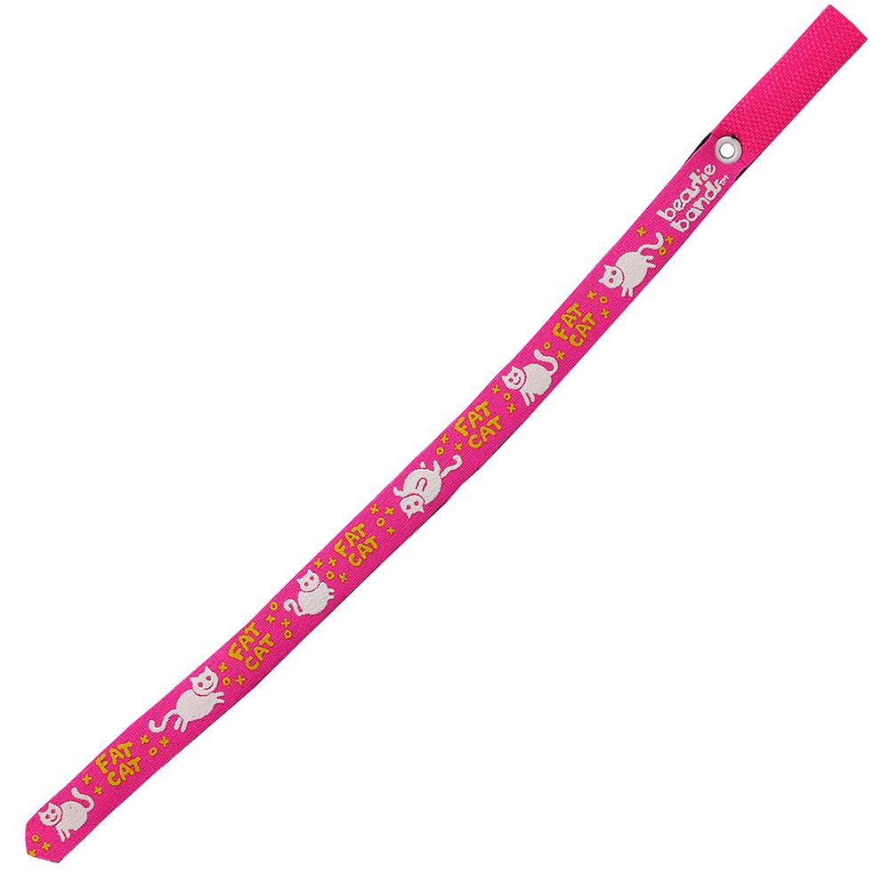 Beastie Band Cat Collar Fat Cat (Pink)