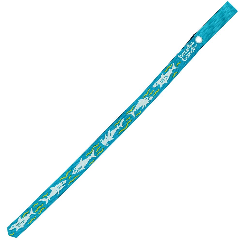 Beastie Band Cat Collar Killer Sharks (Teal)