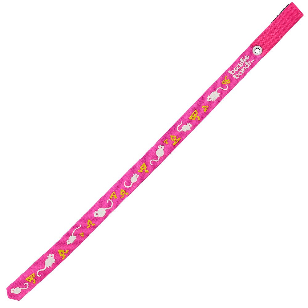 Beastie Band Cat Collar Mice and Cheese (Pink)