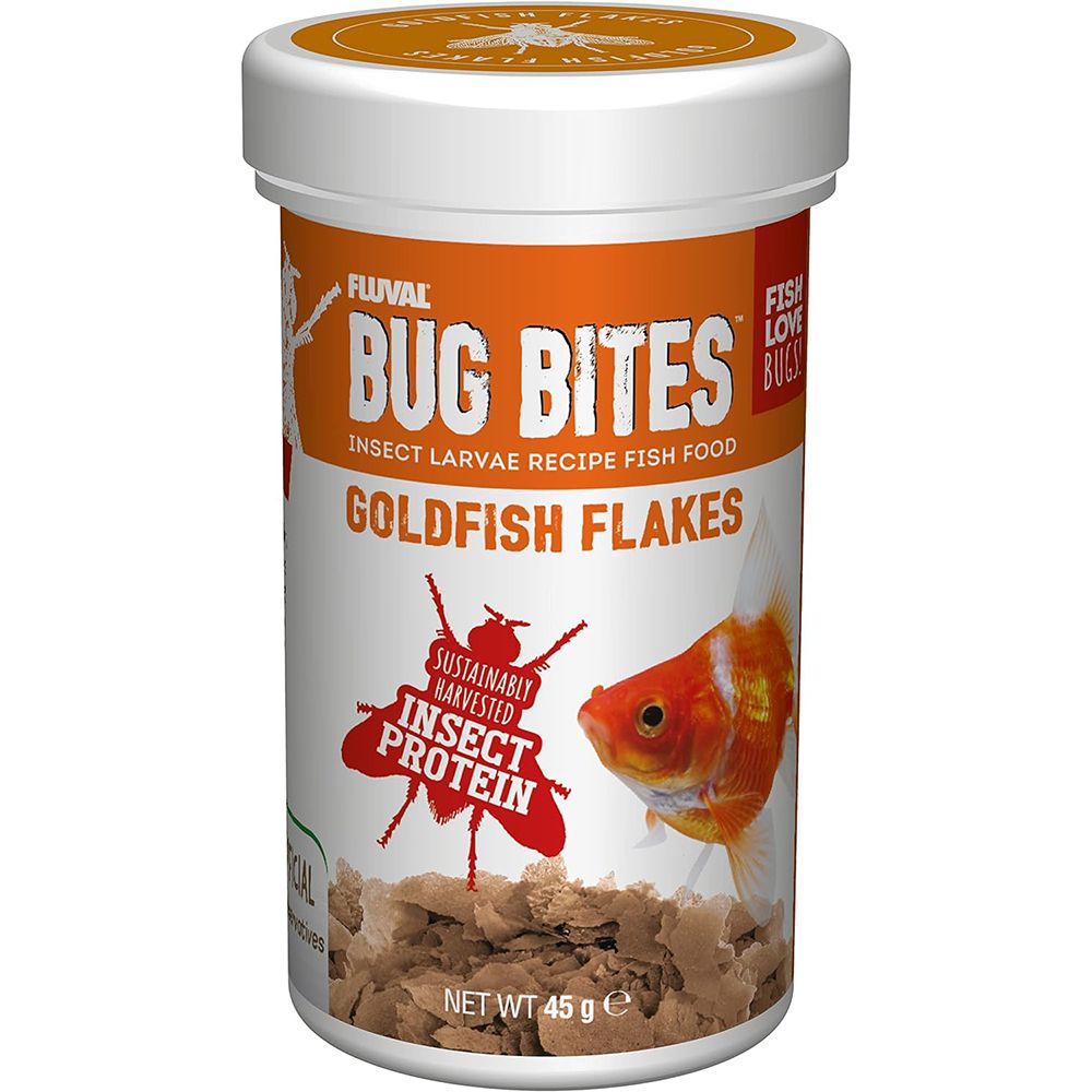 Fluval Goldfish Bug Bites Flakes 1.58oz