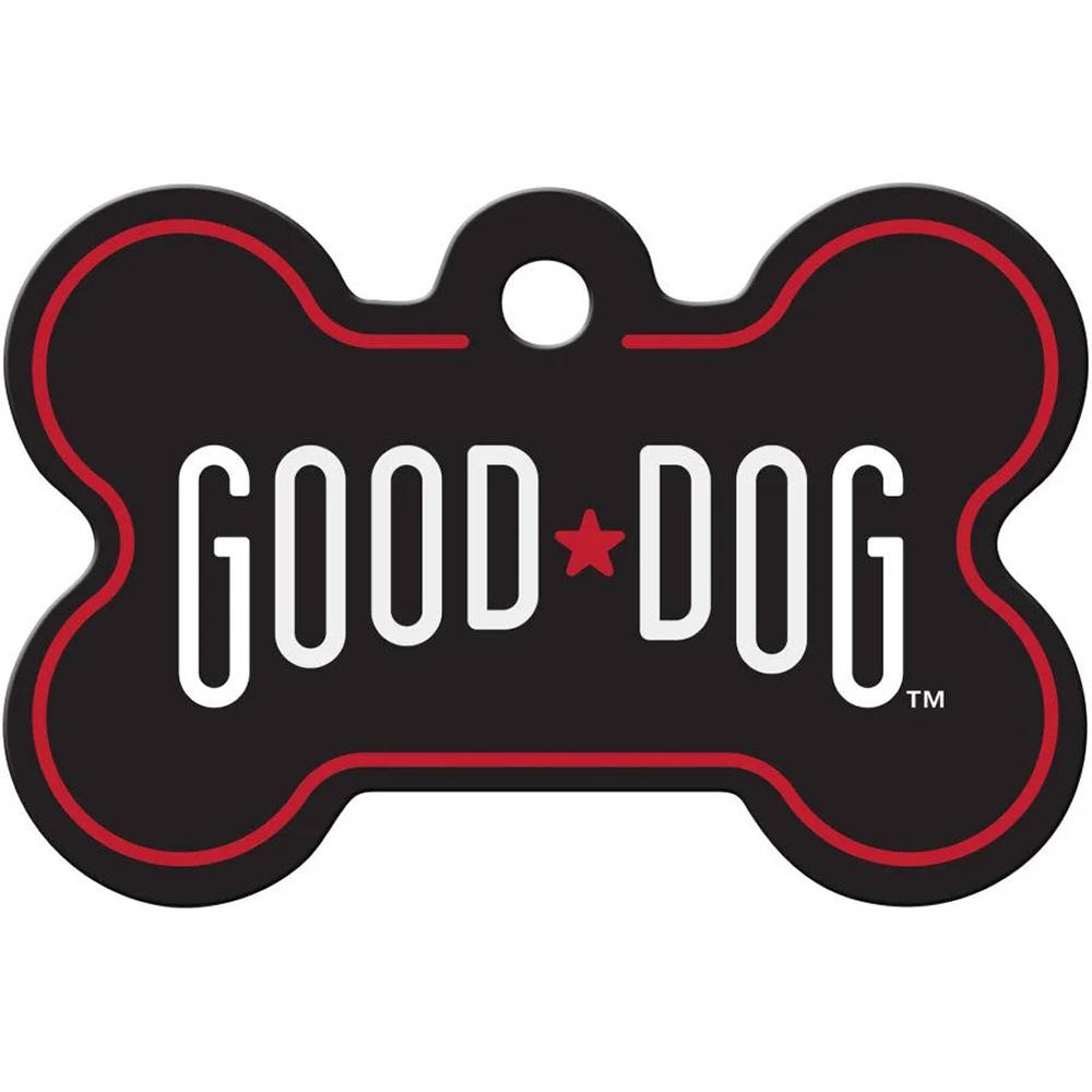 Engraved ID Tag Large Bone Good Dog