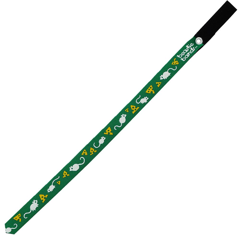 Beastie Band Cat Collar Mice and Cheese (Green)