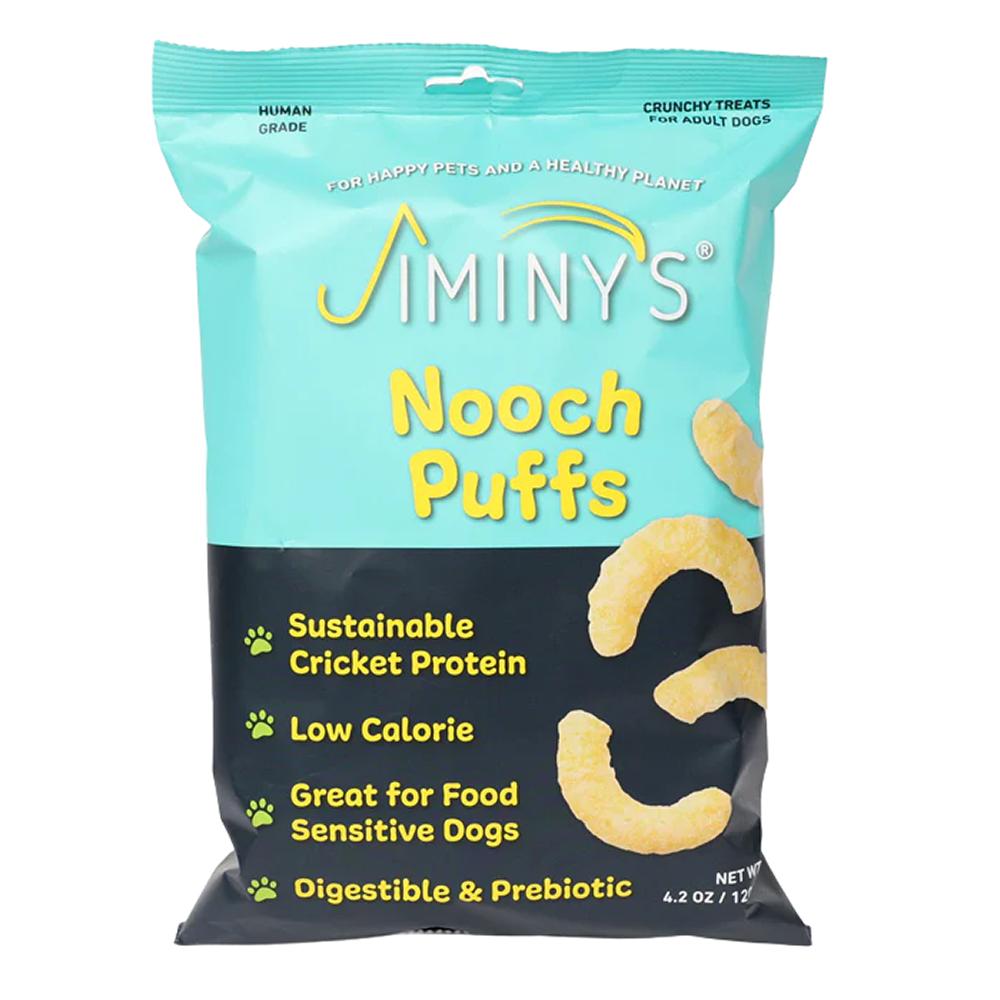 Jiminy's Nooch Puffs Cricket-based Dog Treats 4.2oz