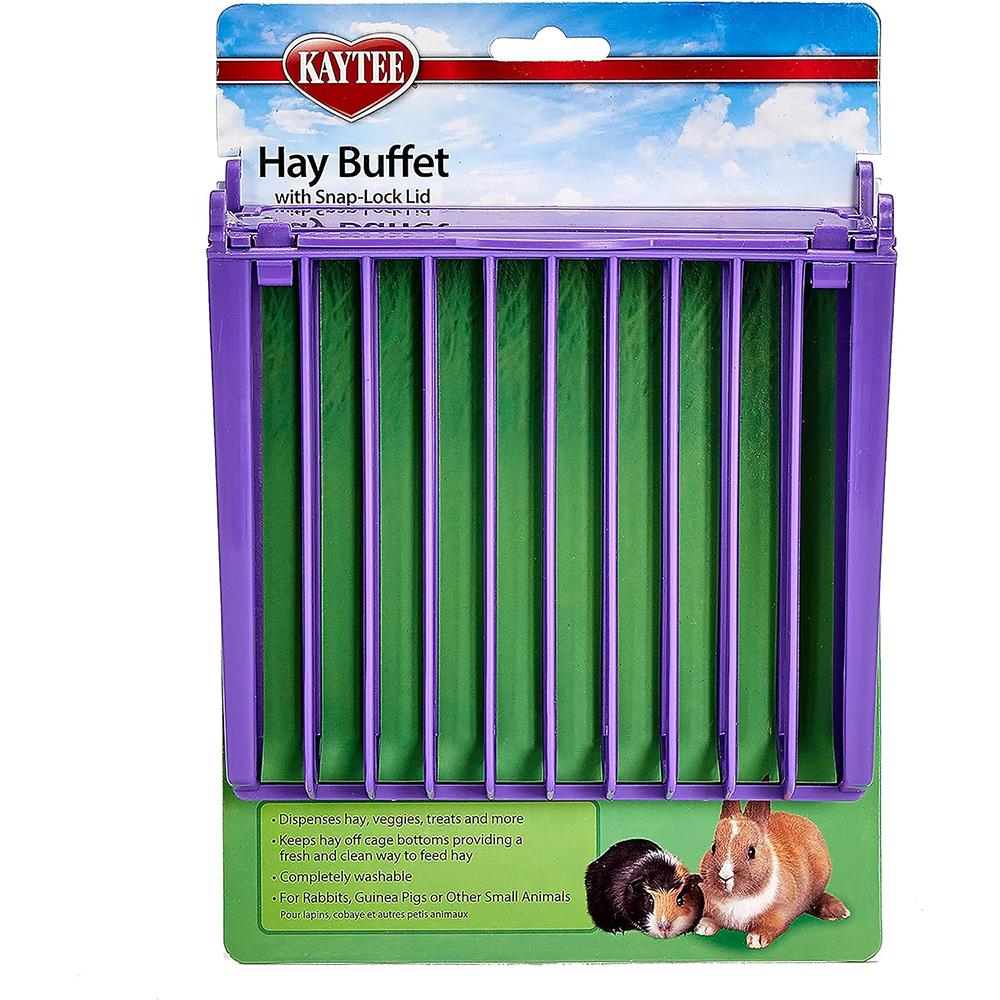 Kaytee Hay Buffet Feeder with Snap-Lock Lid