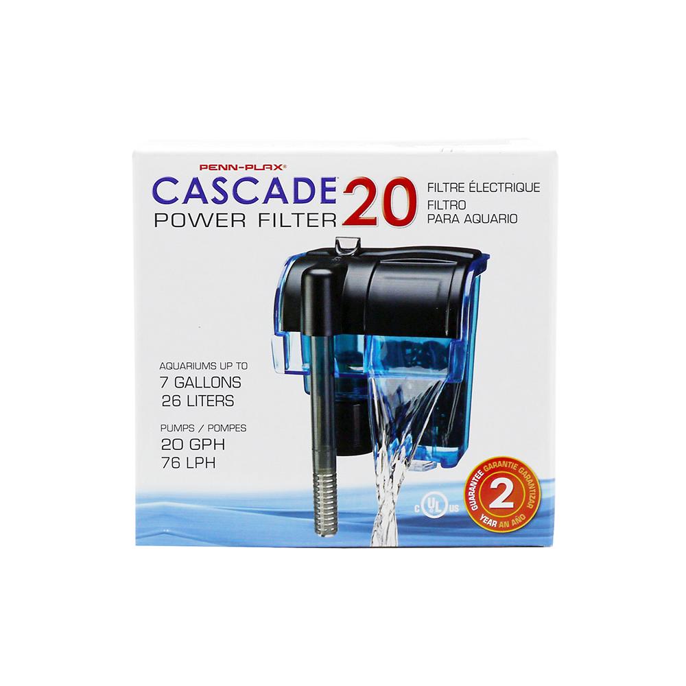 Cascade 20 Hang-On Aquarium Filter for up to 7 Gallon Tanks