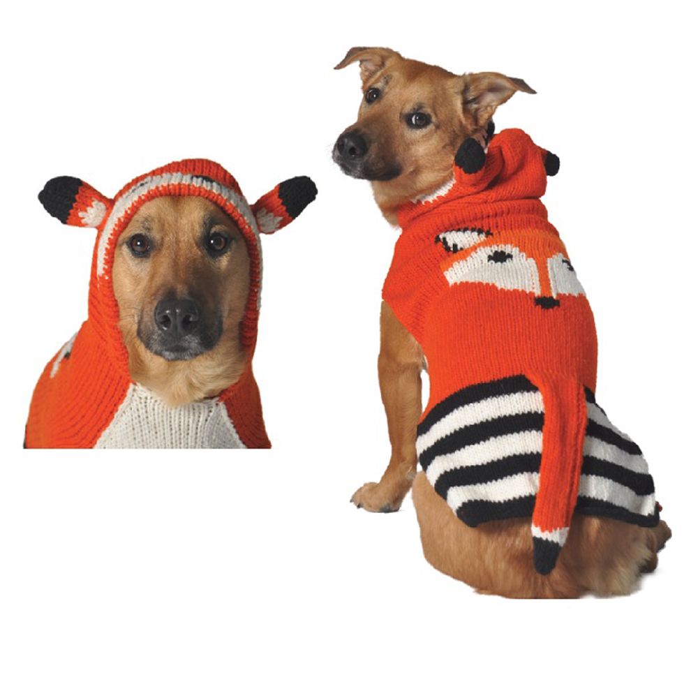 Handmade Dog Sweater Foxxie Hoodie XLarge