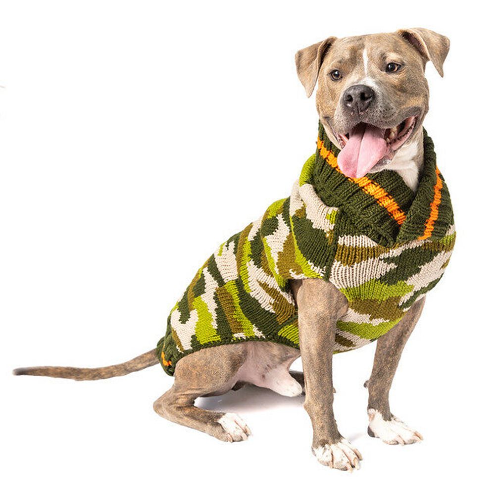 Chilydog Handmade Dog Sweater Camo XLarge