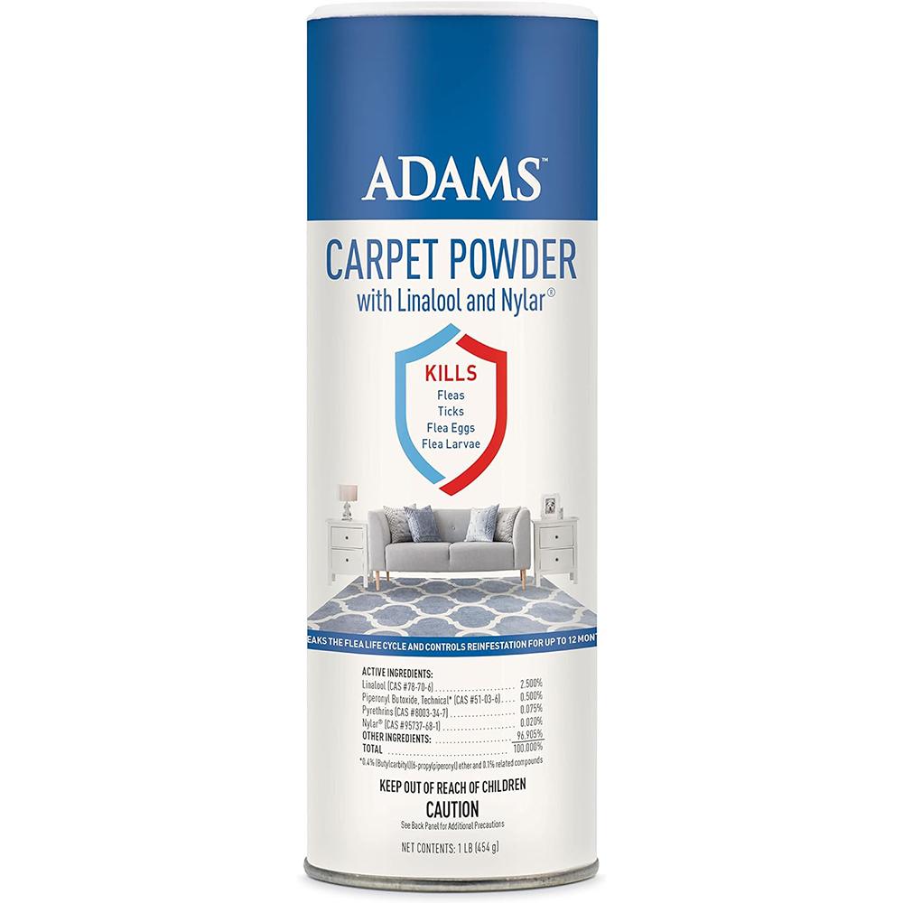 Adams Flea Powder with Linalool and Nylar 16oz