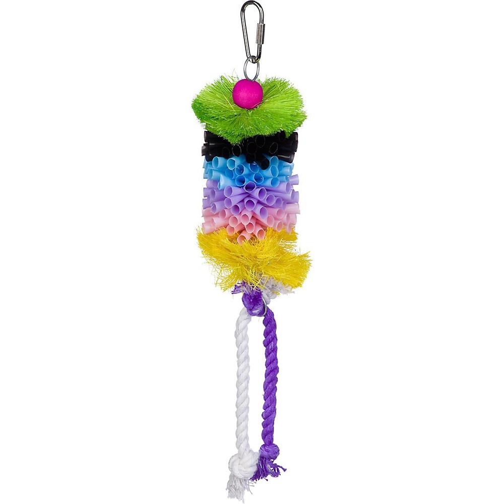 Straw Stacker Preen and Pacify Small Bird Toy