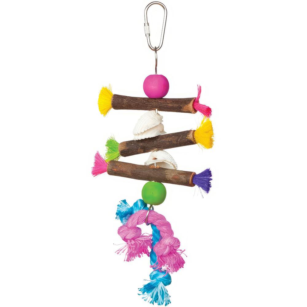 Shells and Sticks Preen and Pacify Small Bird Toy