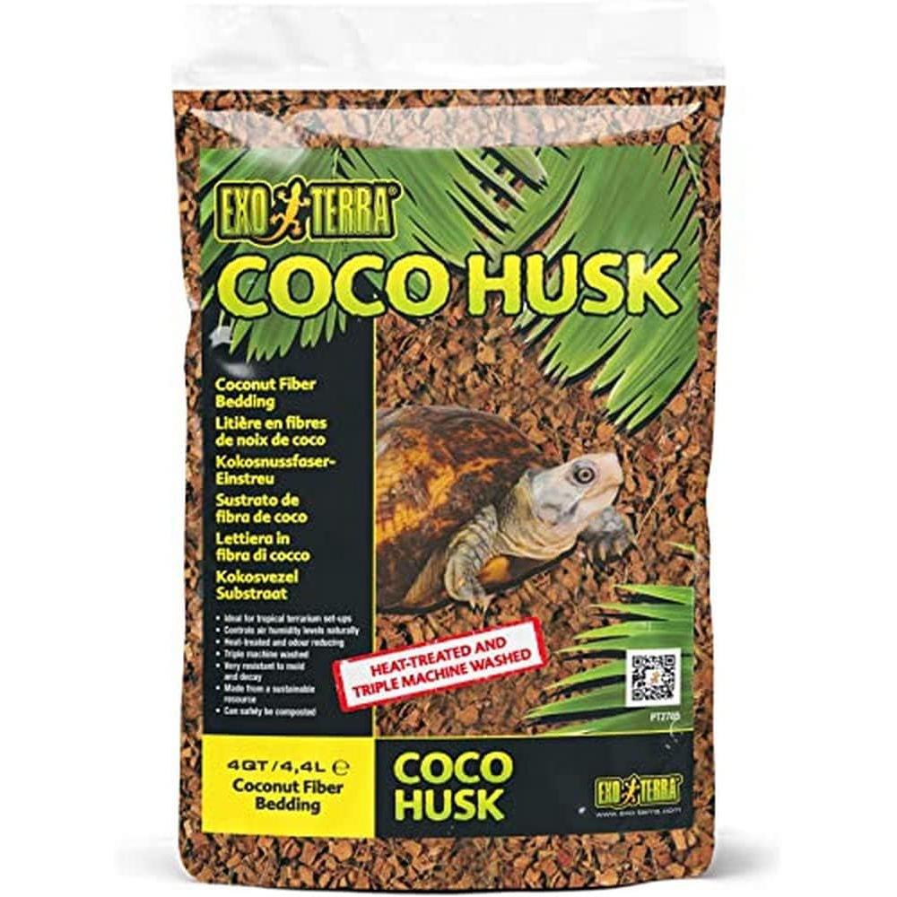 Exo Terra Coco Husk Coconut Fiber Reptile Bedding 4qt