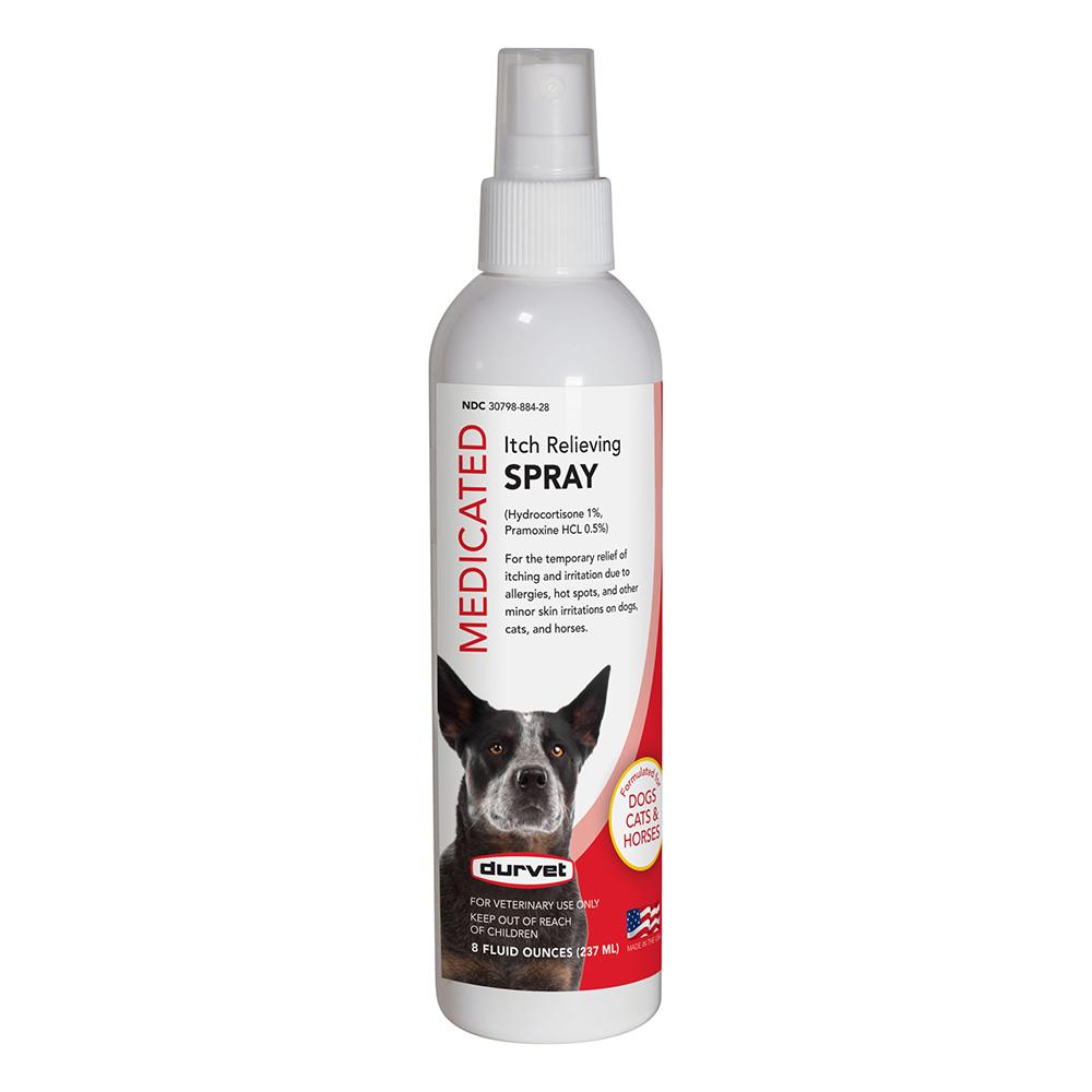 Durvet Itch Relieving Spray for Dogs Cats and Horses 8 oz