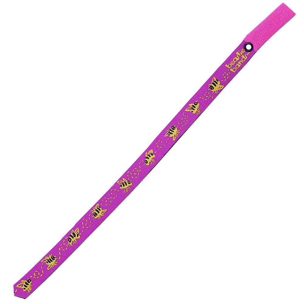 Beastie Band Cat Collar Buzzing Bees (Magenta)