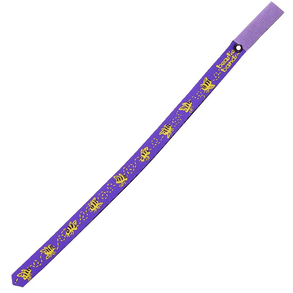 Beastie Band Cat Collar Buzzing Bees (Purple)