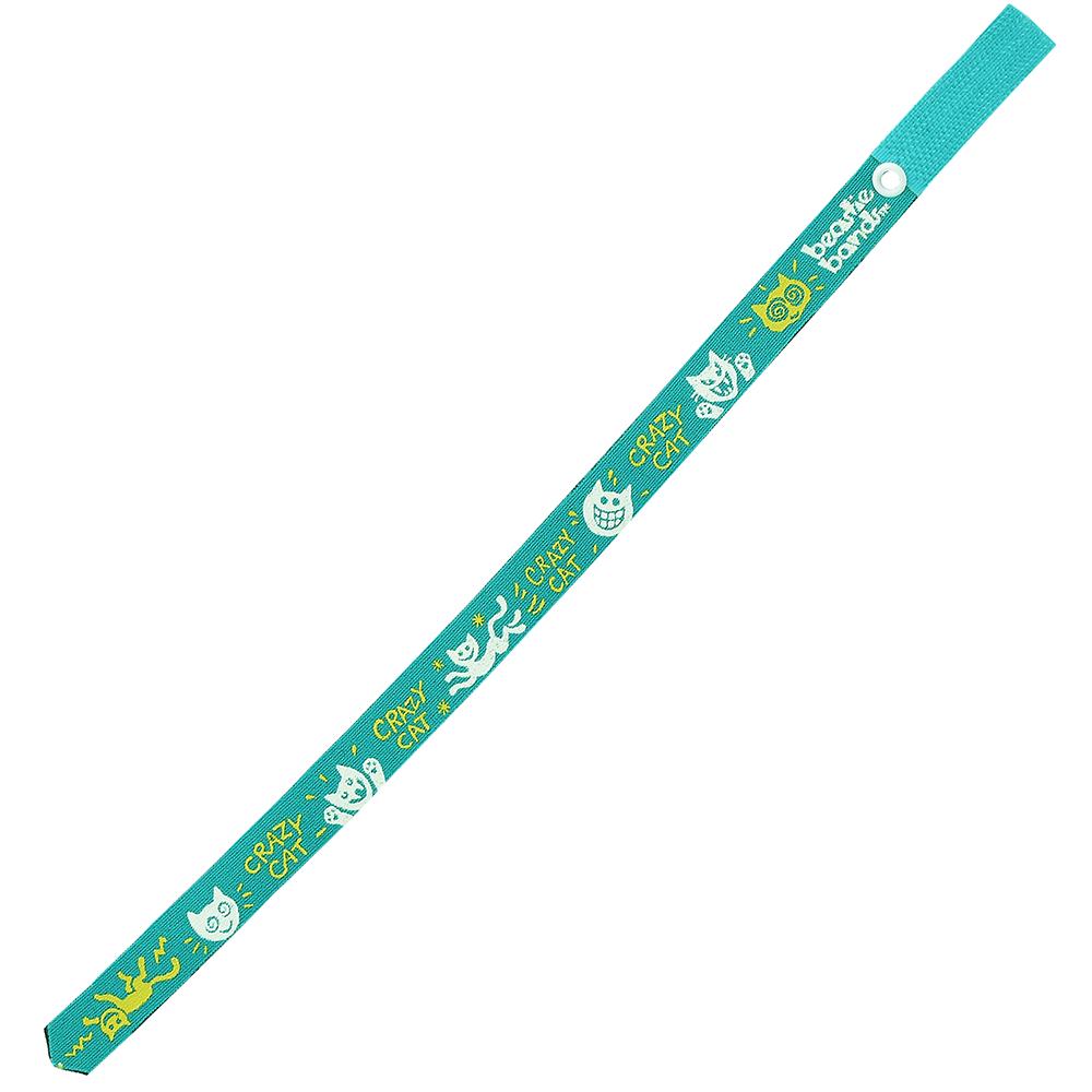 Beastie Band Cat Collar Crazy Cat (Teal)