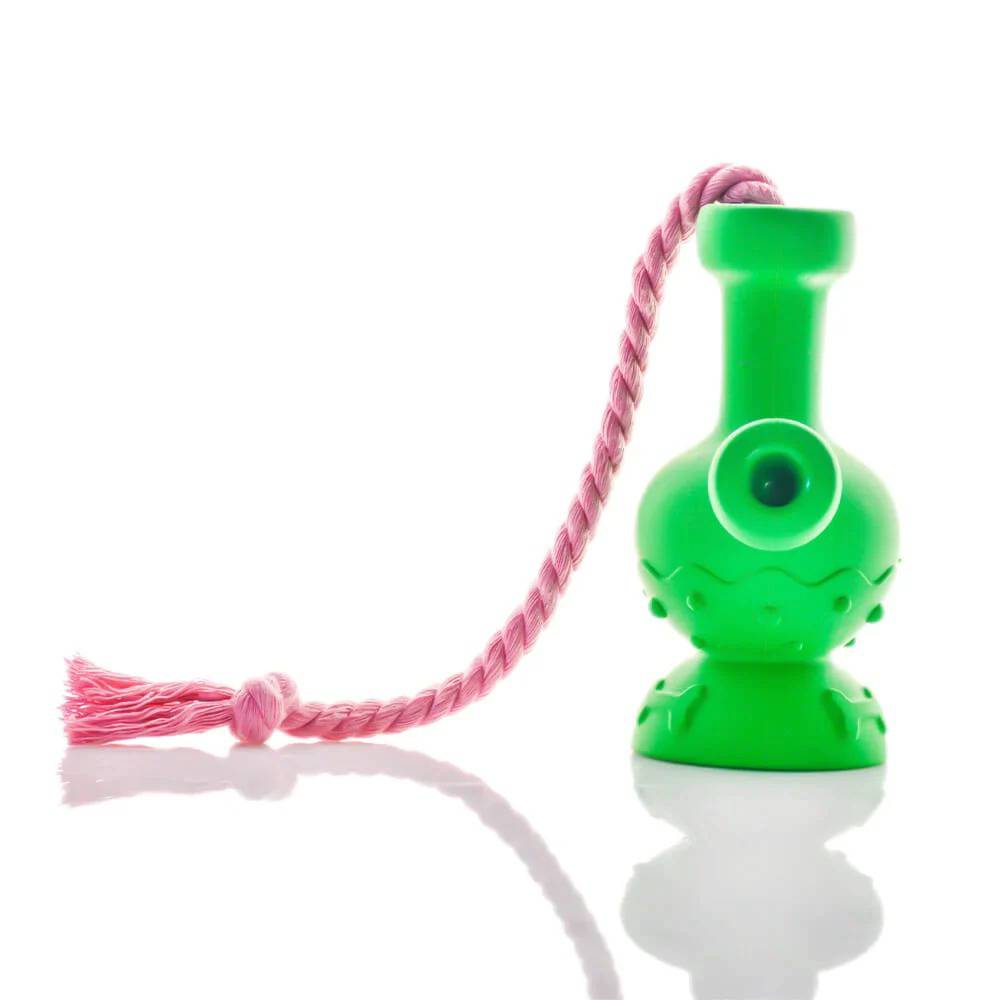 Puff Palz Tug N Toke Dog Toy Green