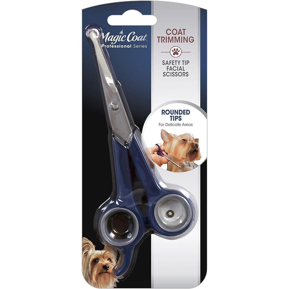 Four Paws Dog Safety Tip Grooming Scissors For Face