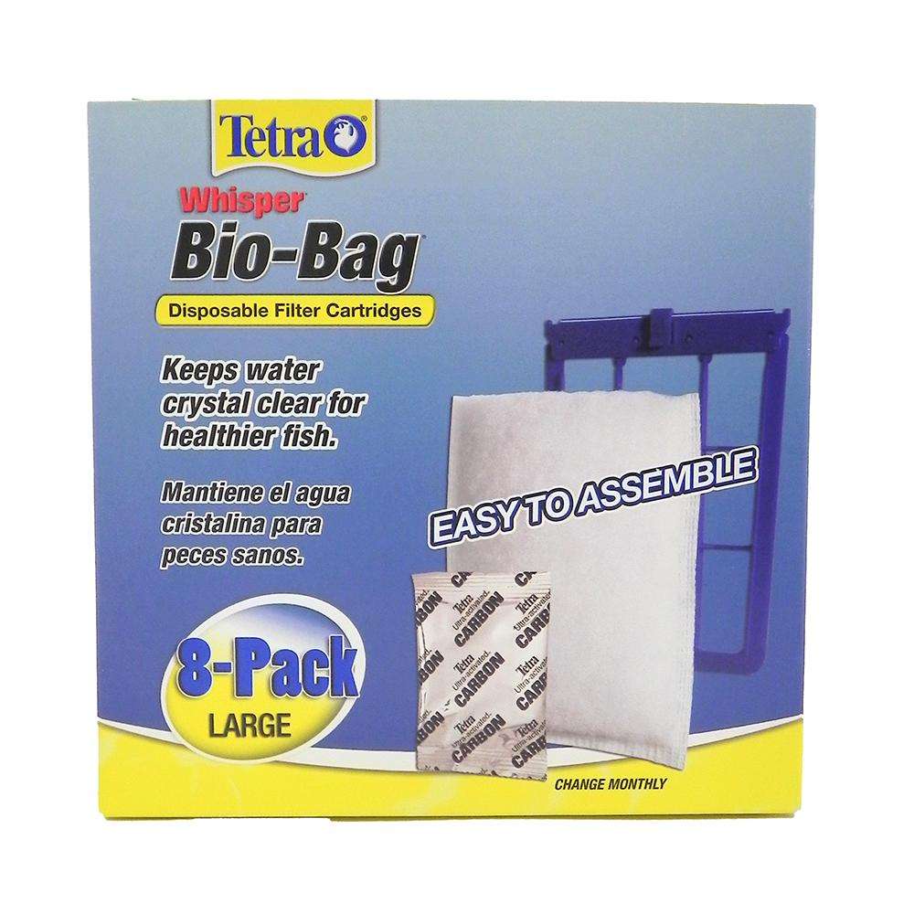 Whisper Aquarium Power Filter Bio-Bag 8 pack