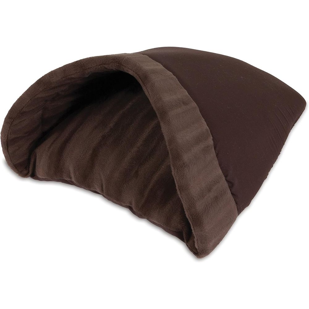 Kitty Cave 19 x 16-inch Brown Cat Bed