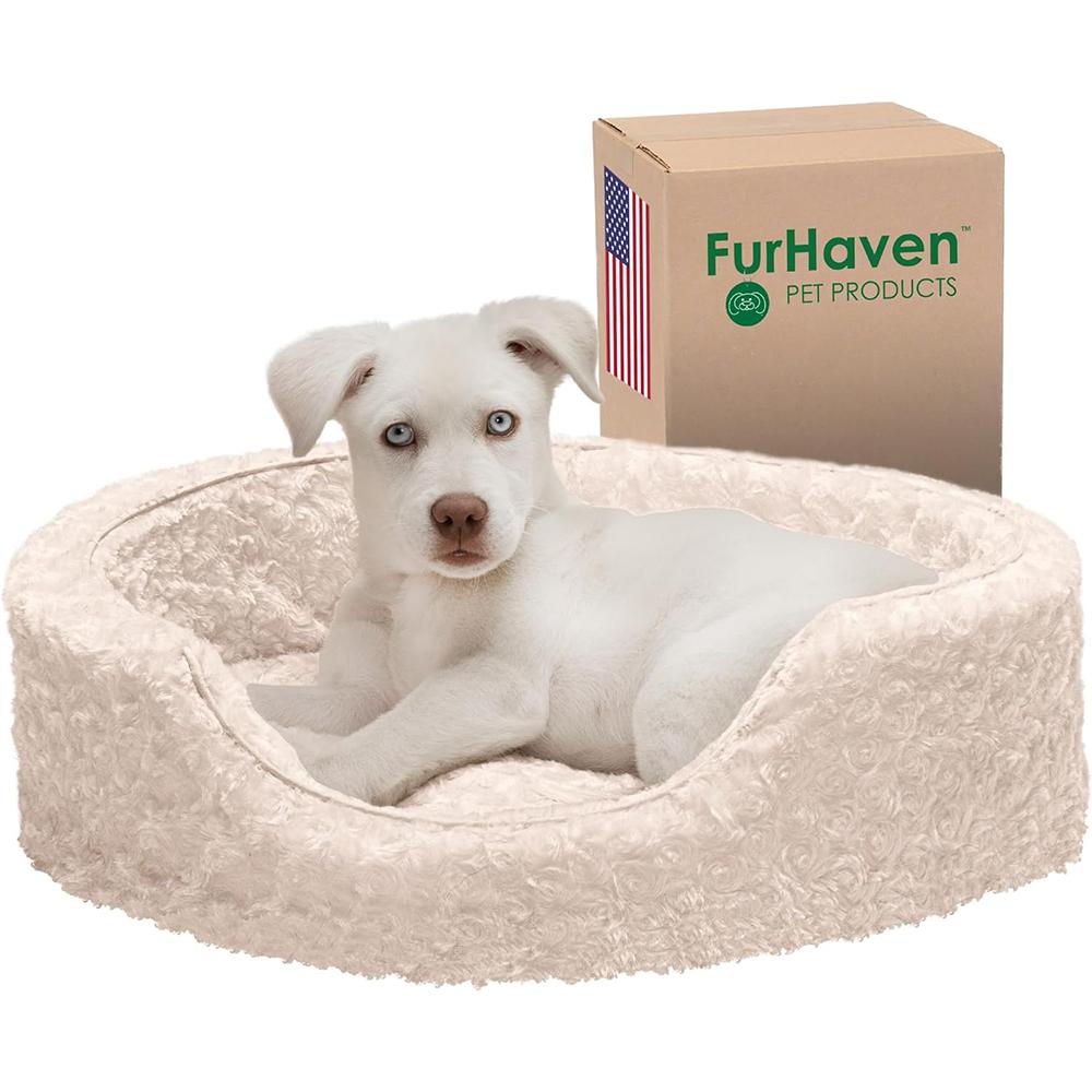 Ultra Plush Faux Fur Lounger for Cats and Small Dogs